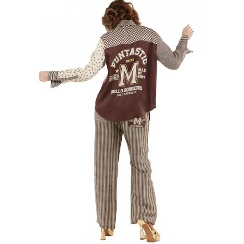 bailey straight pants in chocolate - Picture 2 of 3